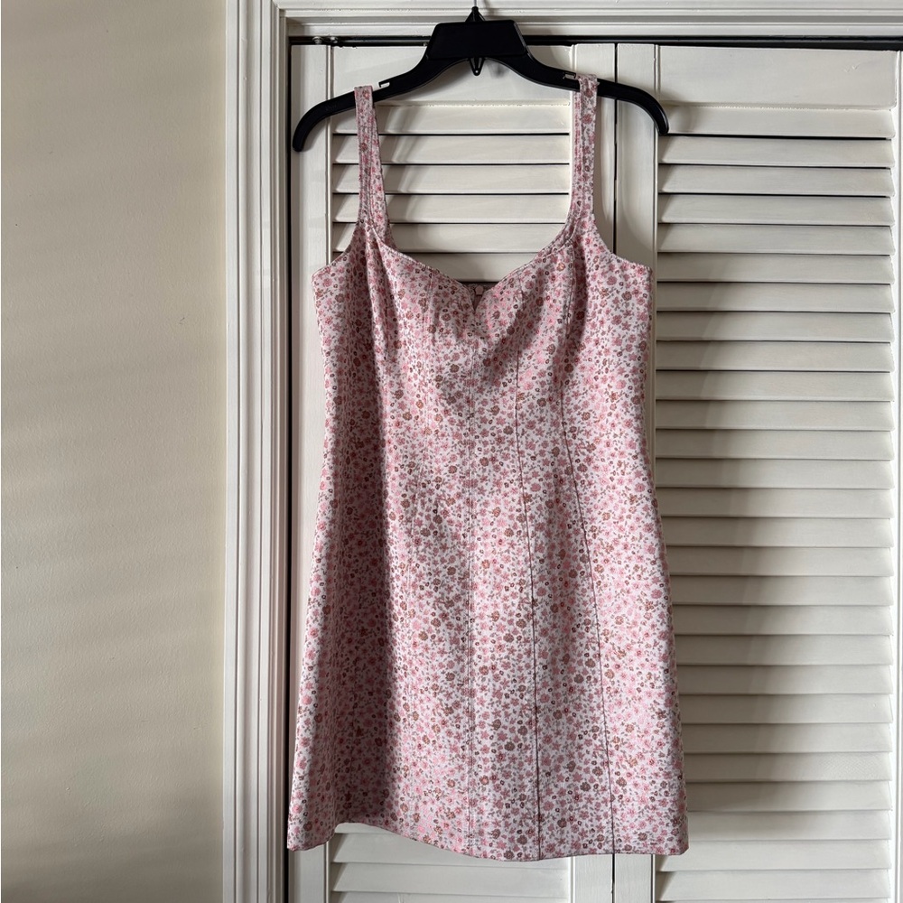Cinq à Sept Pink and White Floral Dress